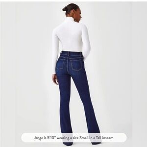 SPANXshape™ EveryWear Flare Jeans, Blue, Size Small petite, Inseams Petite 32”